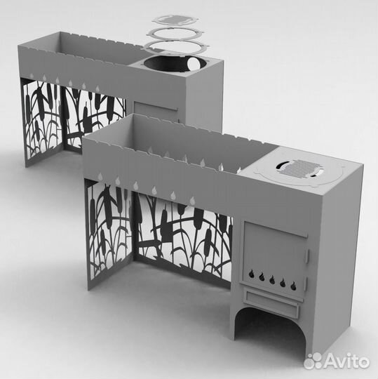 Мангал 3Д модель