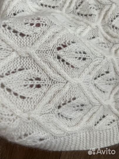 Плед детский вязаный ручная работа кашемир