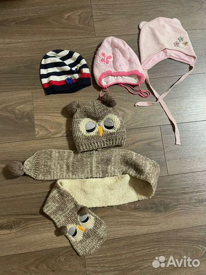 Шапки для девочки 4-5 лет