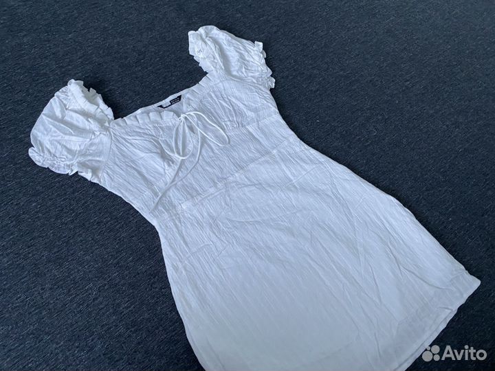Платье белое shein оригинал 40 xs