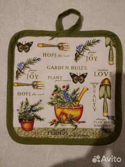 Прихватка-рукавица и прихватка в кухню цена за всё