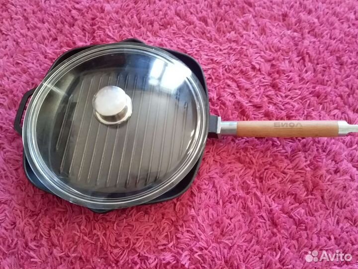 Чугунная сковорода,гриль
