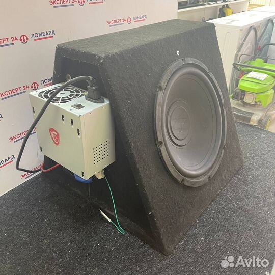 Сабвуфер Mystery MJS 12F и усилитель Alpine 446(А)