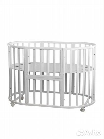 Круглая кроватка-трансформер 6в1 babyway