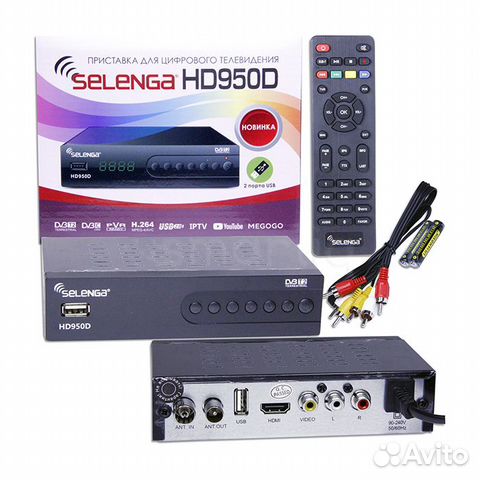 Новая приставка цифровая DVB-T2 selenga HD950D