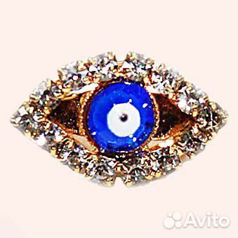 Турецкий глаз брошь 2 см