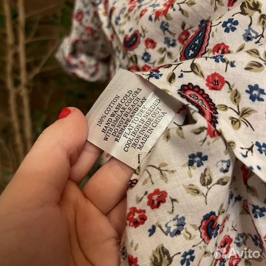 Рубашка хлопковая 10-11 лет