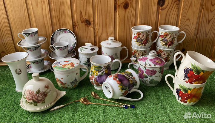Фарфор Новые изделия Чайники Чашки Заварники