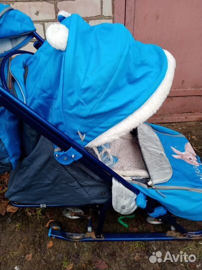 Детские санки коляска