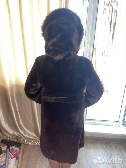 Шуба мутон, енот 46-48