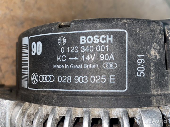 Генератор 028903025E 90А 1.9tdi Passat Golf