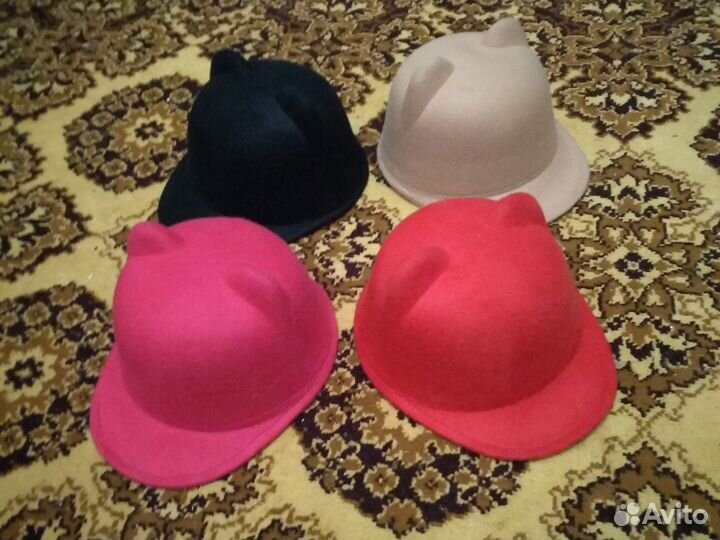 Шляпа кепка кошка с ушками