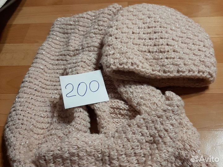 Комплект шапка и снуд
