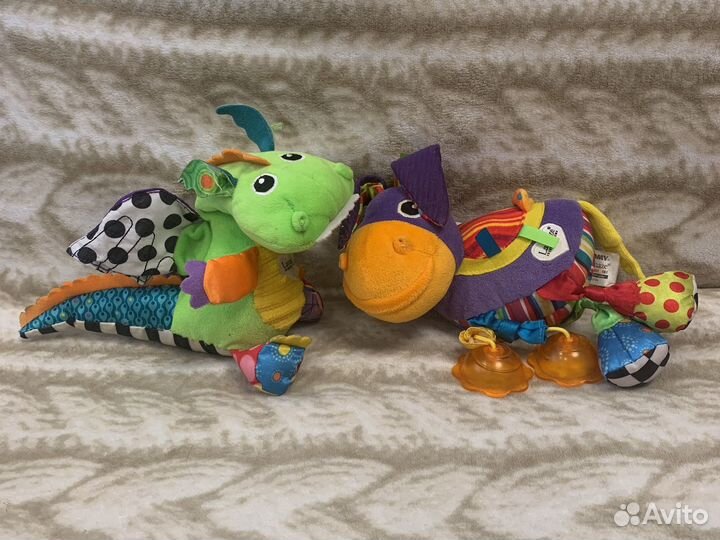 Игрушки дракон и ослик