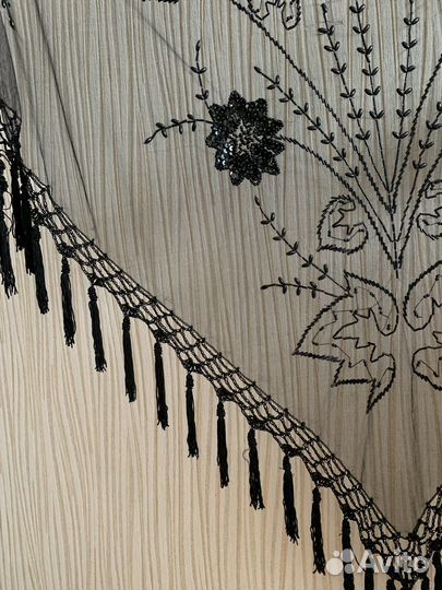 Косынка бисер с пайетками