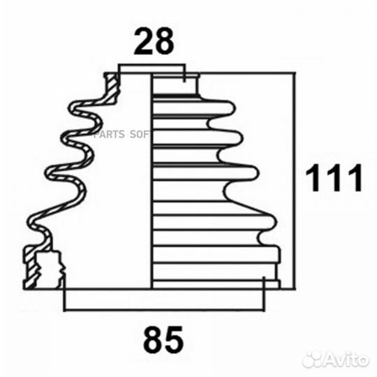 Avantech BD0116 Пыльник привода