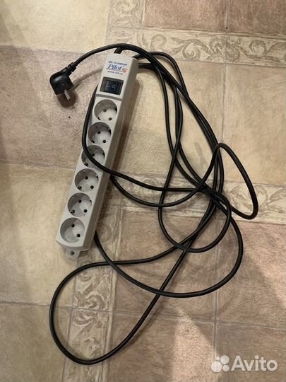 Сетевой фильтр pilot s 6 розеток, длина кабеля 5 м