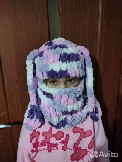 Балаклава вязаная детская
