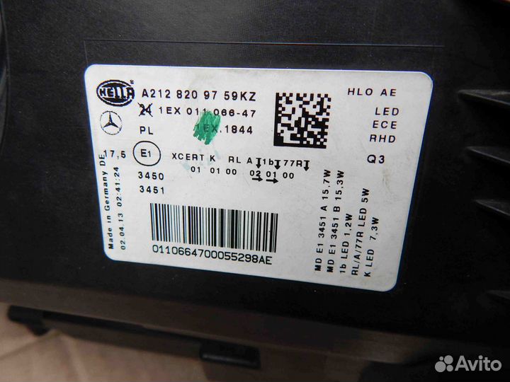 Фара передняя (комплект) Mercedes-Benz E-Class W21