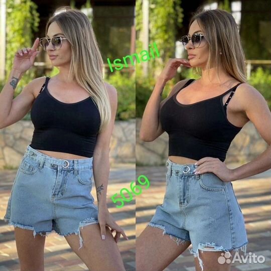 Шорты джинсовые