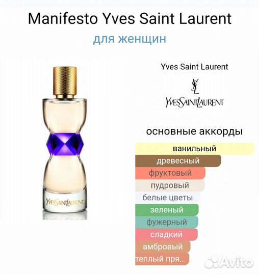 Духи Yves saint laurent Manifesto тестер 90 мл