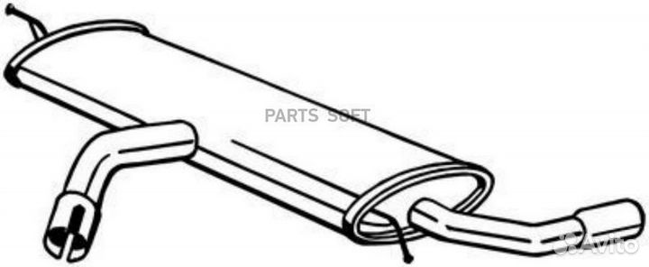 Глушитель задний