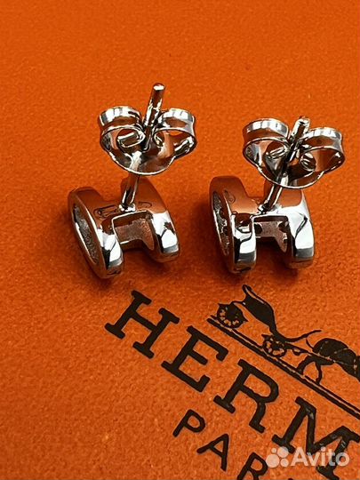 Hermes pop H mini серьги