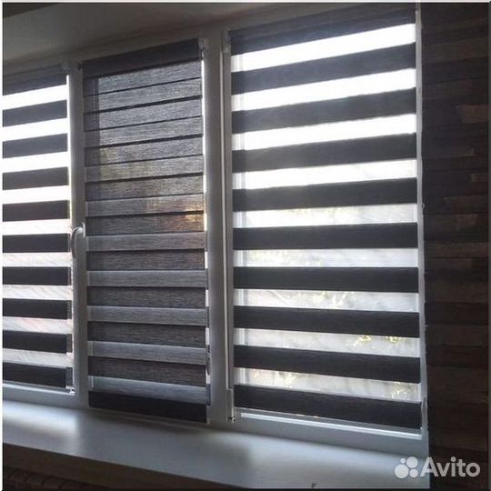 Рулонные шторы Зебра