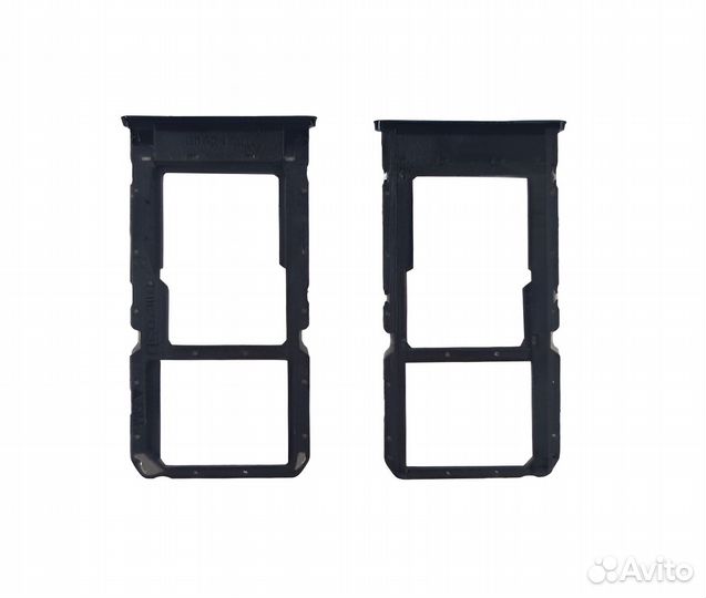 Sim лоток для OnePlus Nord N10 5G тёмно-серый (Mid