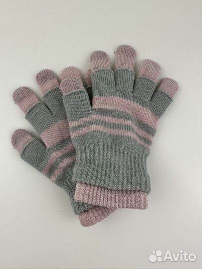 Детские перчатки двойные новые