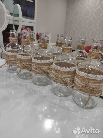 Бутылка декор на стол