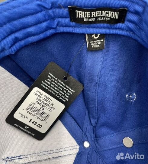 Оригинпл бейсболка true religion