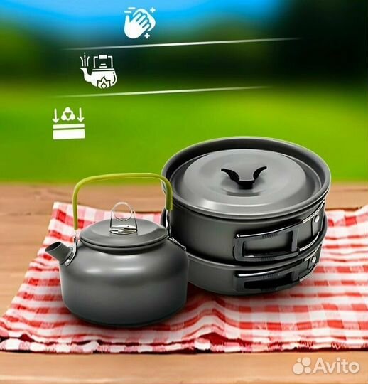 Посуда для кемпинга новая
