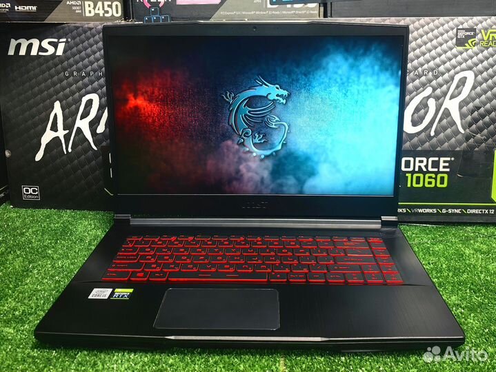 Новый игровой ноутбук MSI i5-10200H/RTX 3060