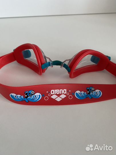 Очки и шапочка для плавания детская arena