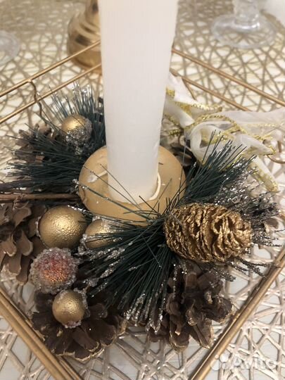 Подсвечник новогодний