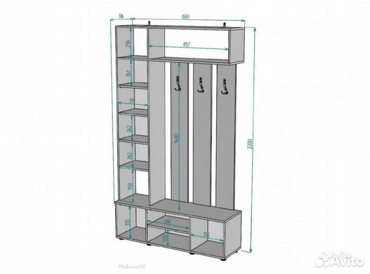 Прихожая с зеркалом V24 M