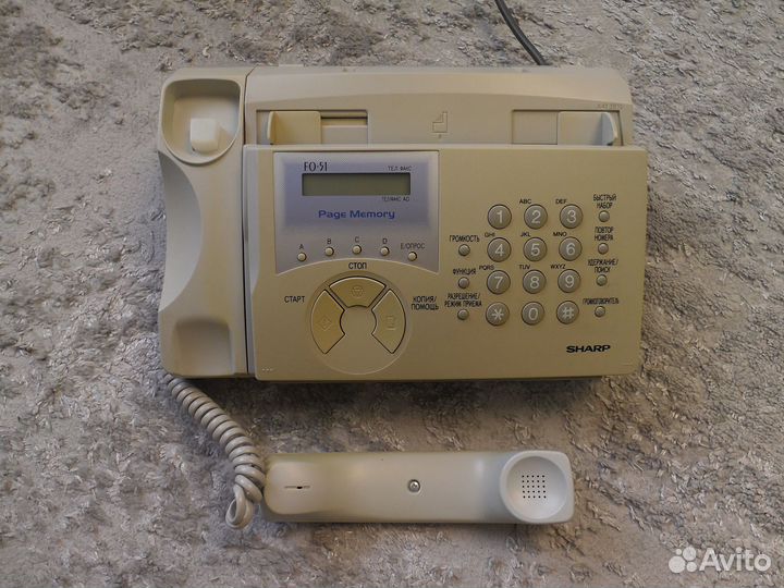 Телефон - факс sharp FO - 51 RA