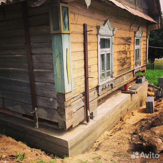 Подъем домов замена венцов