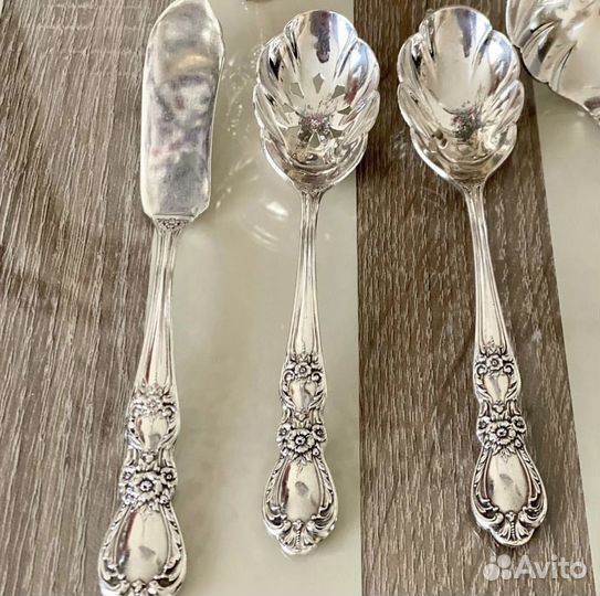 Посеребренные столовые приборы