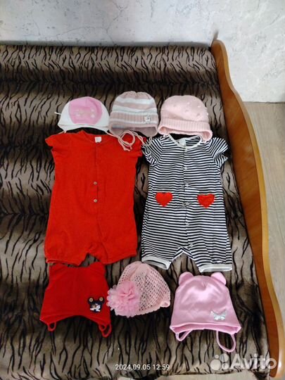 Пакет вещей на девочку 68-80см