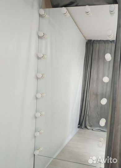 Зеркало напольное с подсветкой гримёрное 180/90