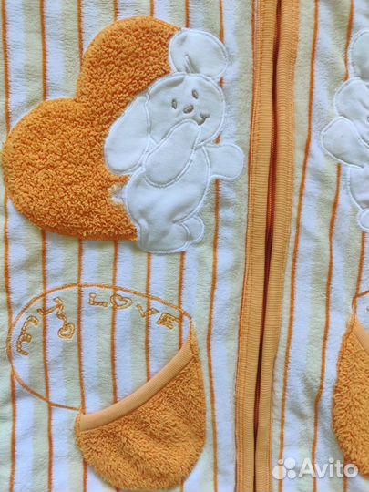 Конверт одеяло из велюрового хлопка