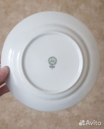 Фарфор из ГДР, тарелки