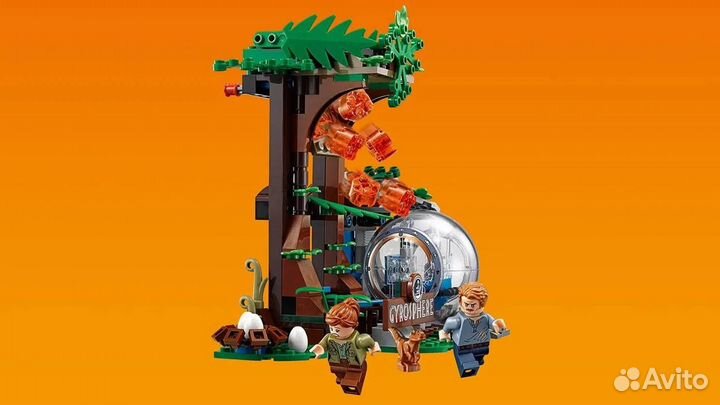 Lego Jurassic World 75929 Побег в гиросфере от Карнотавра