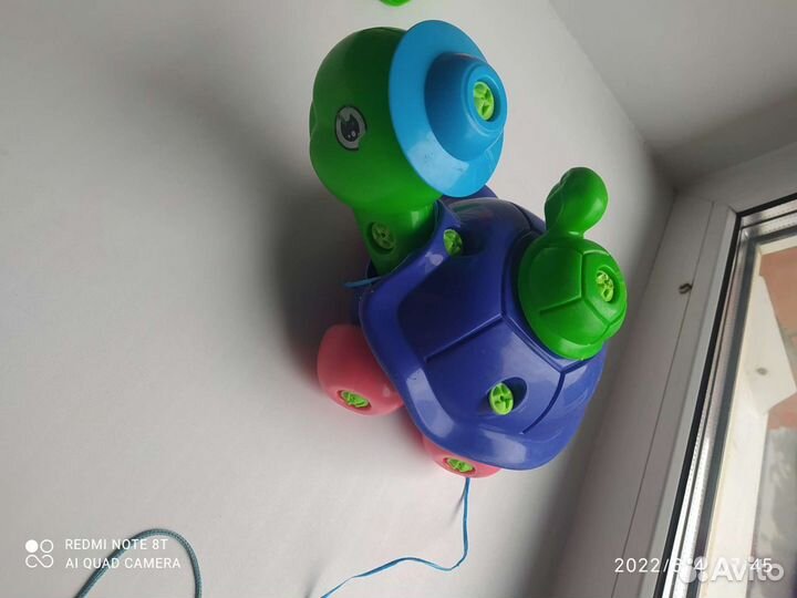 Черепашка на колёсах(конструктор)