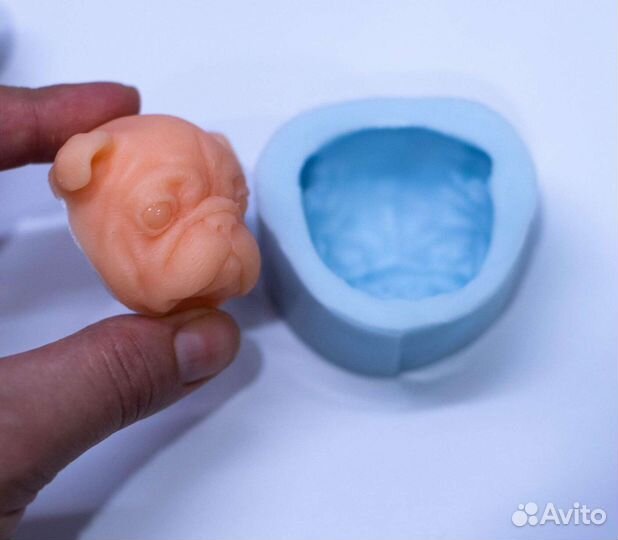 Силиконовый молд лицо