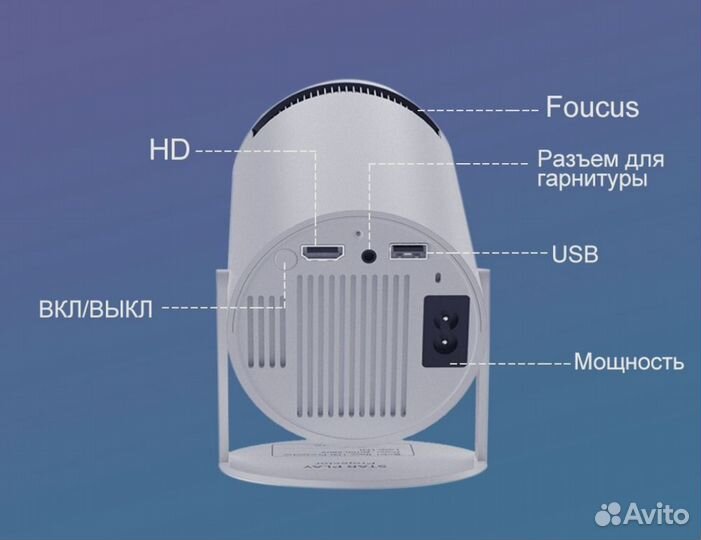 Мини SMART проектор HY-300pro
