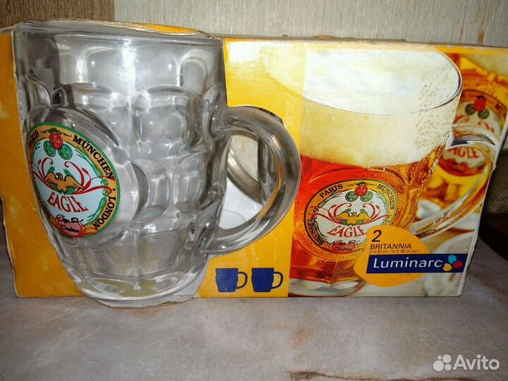 Кружки люминарк 2шт, новые
