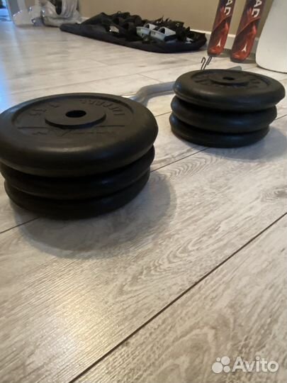 Гриф, блины и гантели